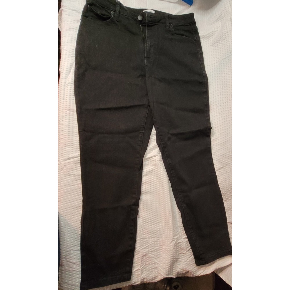 Sonoma Goods For Life‎ Black Skinny Jeans Womens 14R High Rise Stretch Denim